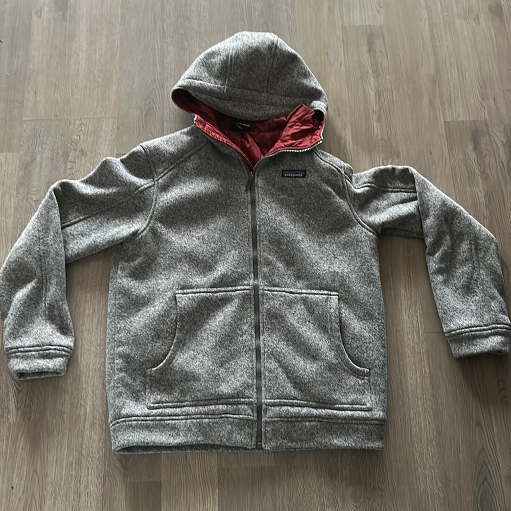PATAGONIA men’s medium gray jacket hobby lined inside